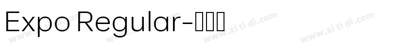 Expo Regular字体转换